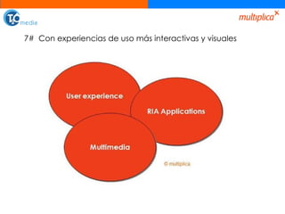 7#  Con experiencias de uso más interactivas y visuales 