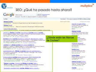 SEO: ¿Qué ha pasado hasta ahora? ¿Dónde están las Marcas de Coches? 