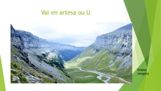 Val en artesa ou U
Ordesa
(Aragón)
 