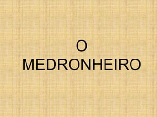 O
MEDRONHEIRO
 