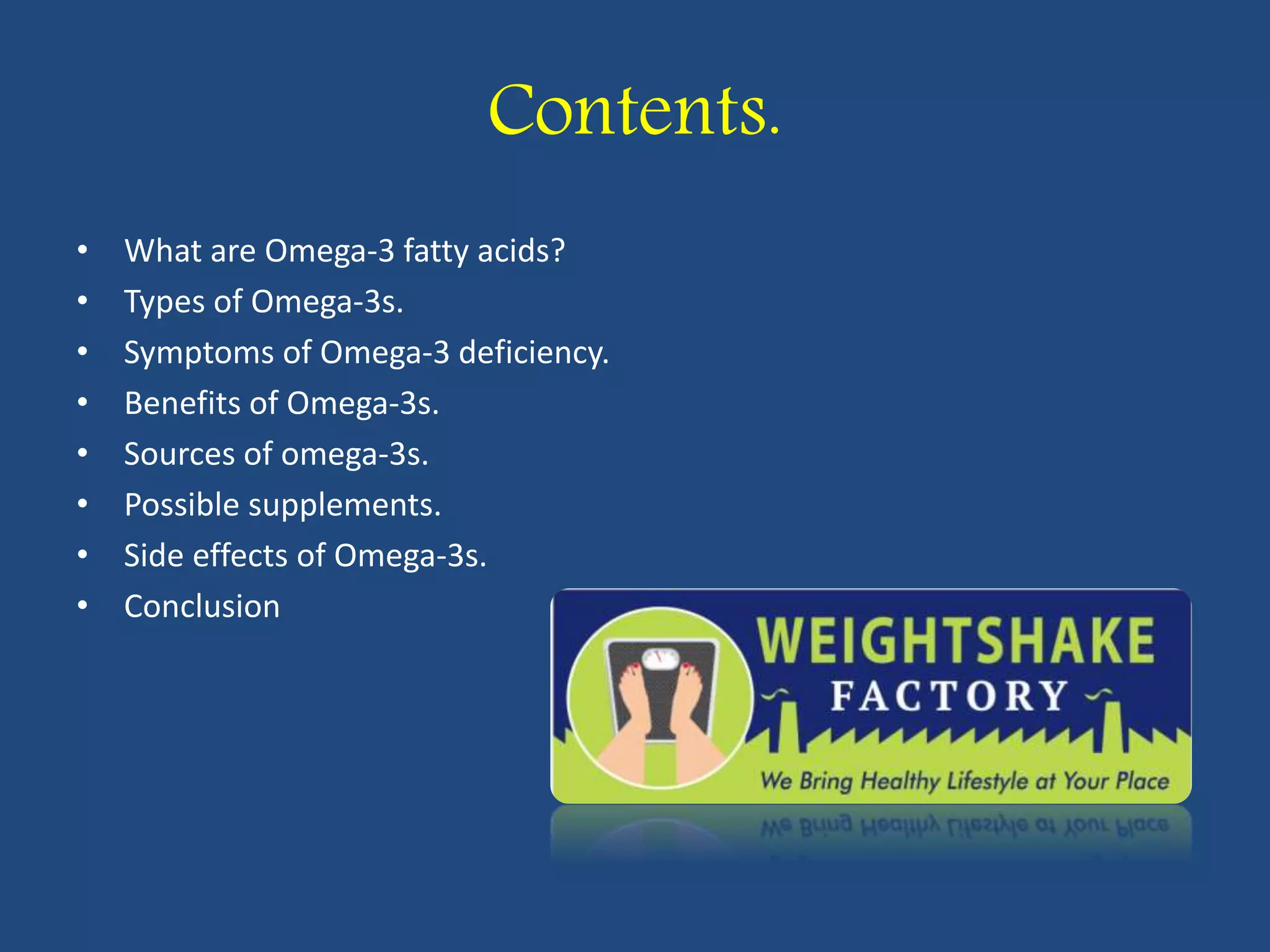 Health benefits of Omega 3 Fatty acids. | PPTX