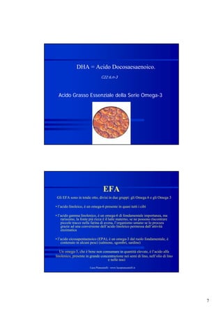 Acidi grassi Omega 3:un'importante fonte di energia