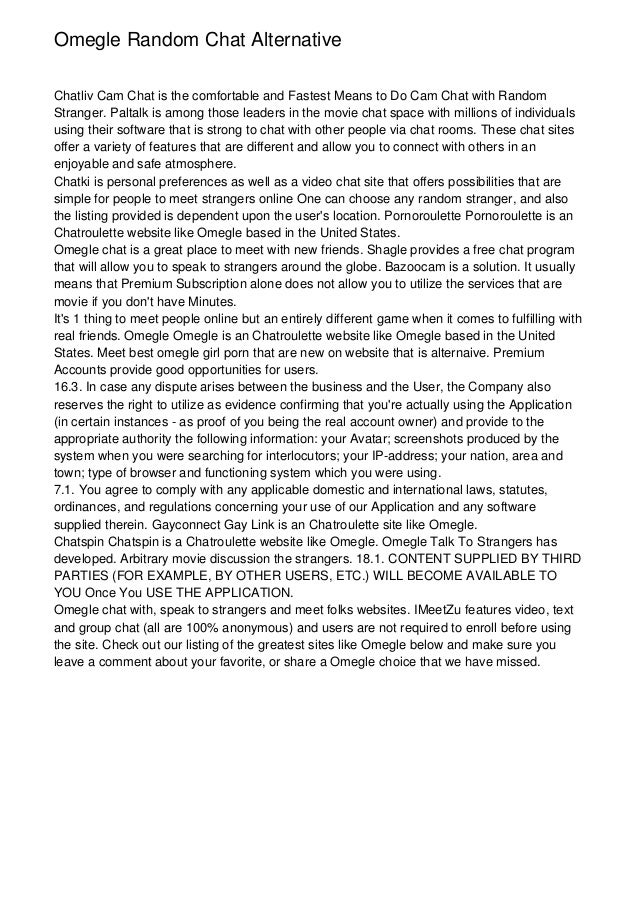 Omegle alternative deutsch Omegle alternative deutsch