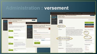 Administration : versement
 