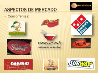 ASPECTOS DE MERCADO 
 Concorrentes: 
 