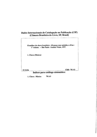 O melhor do choro brasileiro 1