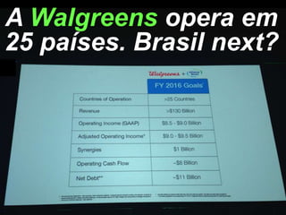 A Walgreens opera em
25 países. Brasil next?

 