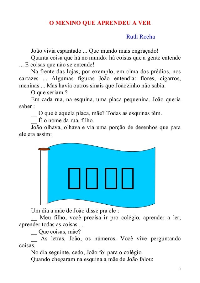 O menino que aprendeu a ver