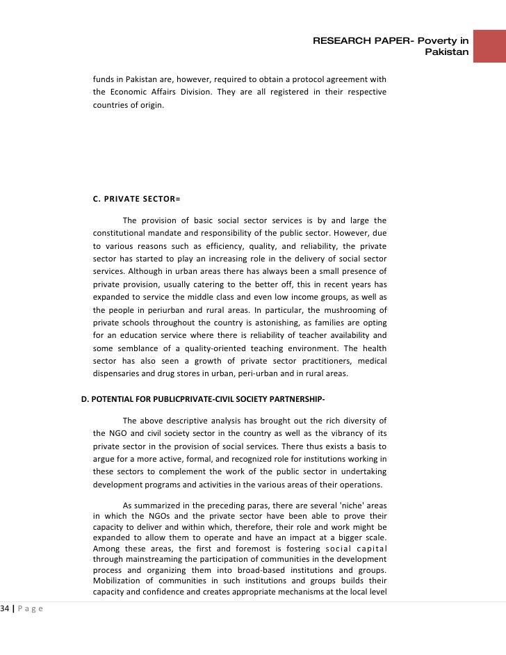 Research paper on poverty