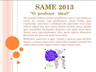 O meu profe ideal
