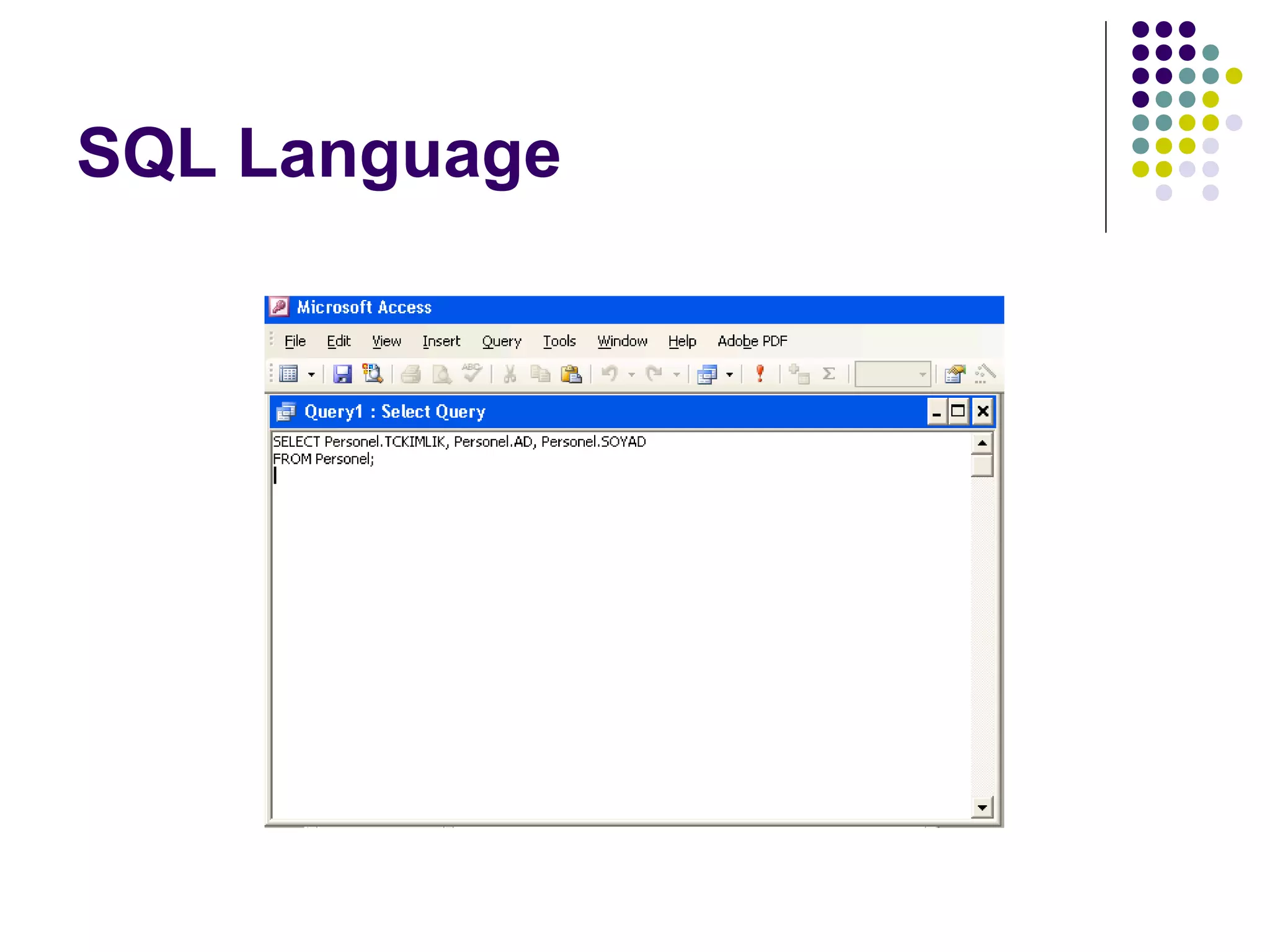 SQL Language
 