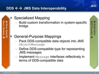 From the Tactical Edge to the Enterprise: Integrating DDS and JMS | PPT
