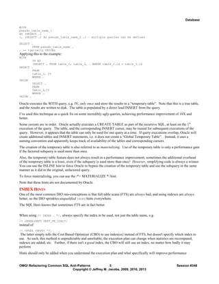 White Paper for OMG! Identifying and Refactoring Common SQL... | PDF