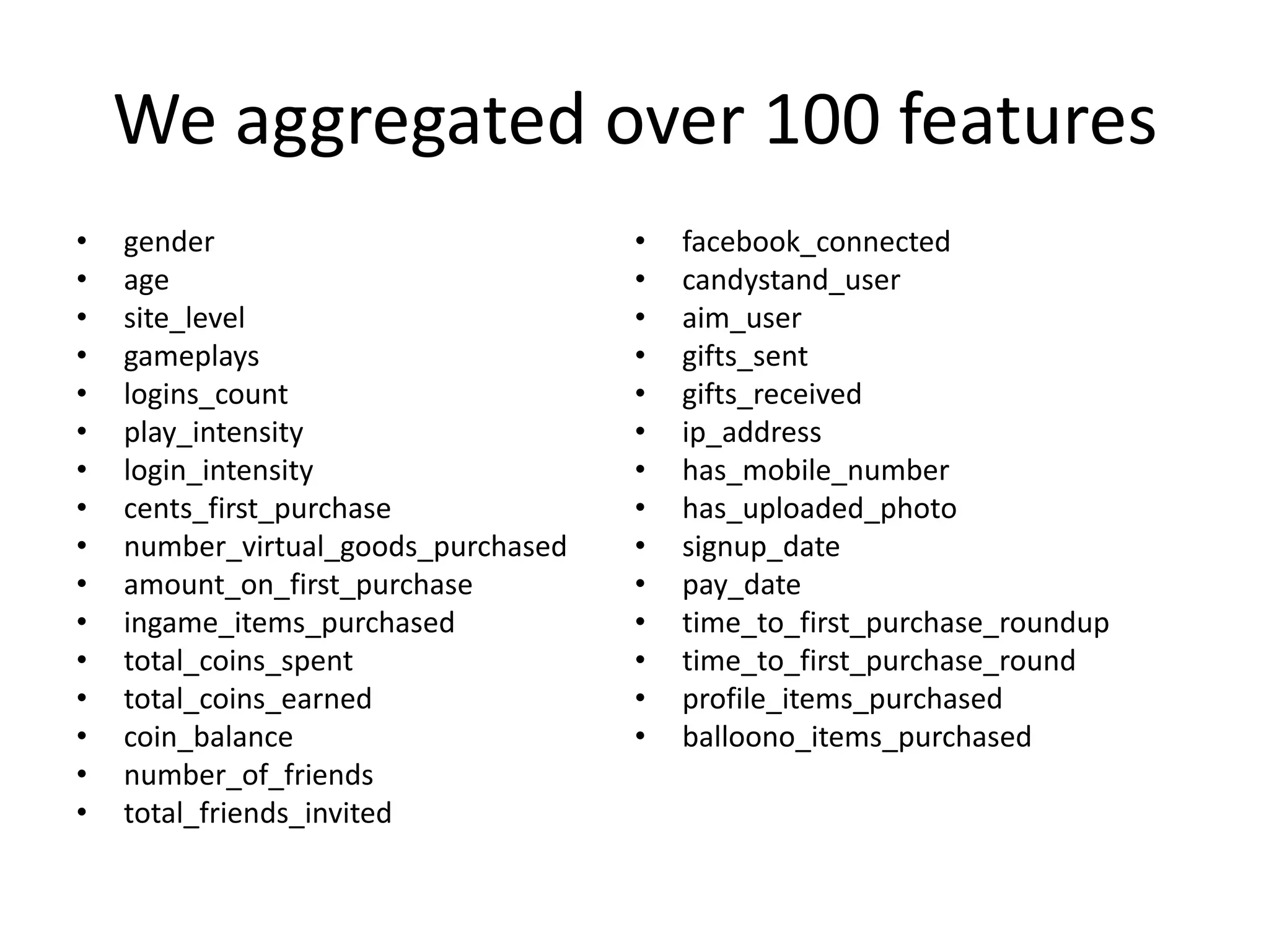 We have weeks – not months – to show results. It needs to be immediately actionable; we make lots of assumptions“What am I investigating?”“Where do I start?”“What data do I use?”“How do I model my data?”“What is the data telling me?”“What do I do with my new insights?”“How do I know my insights are working?” 
