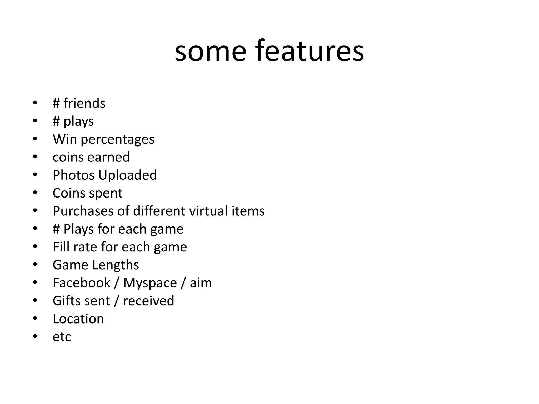 PurityMeasure Homogeneity of the LabelsDegree of Homogeneity is measured through:EntropyGini Index								others= probability of occurence of class j in the sample
