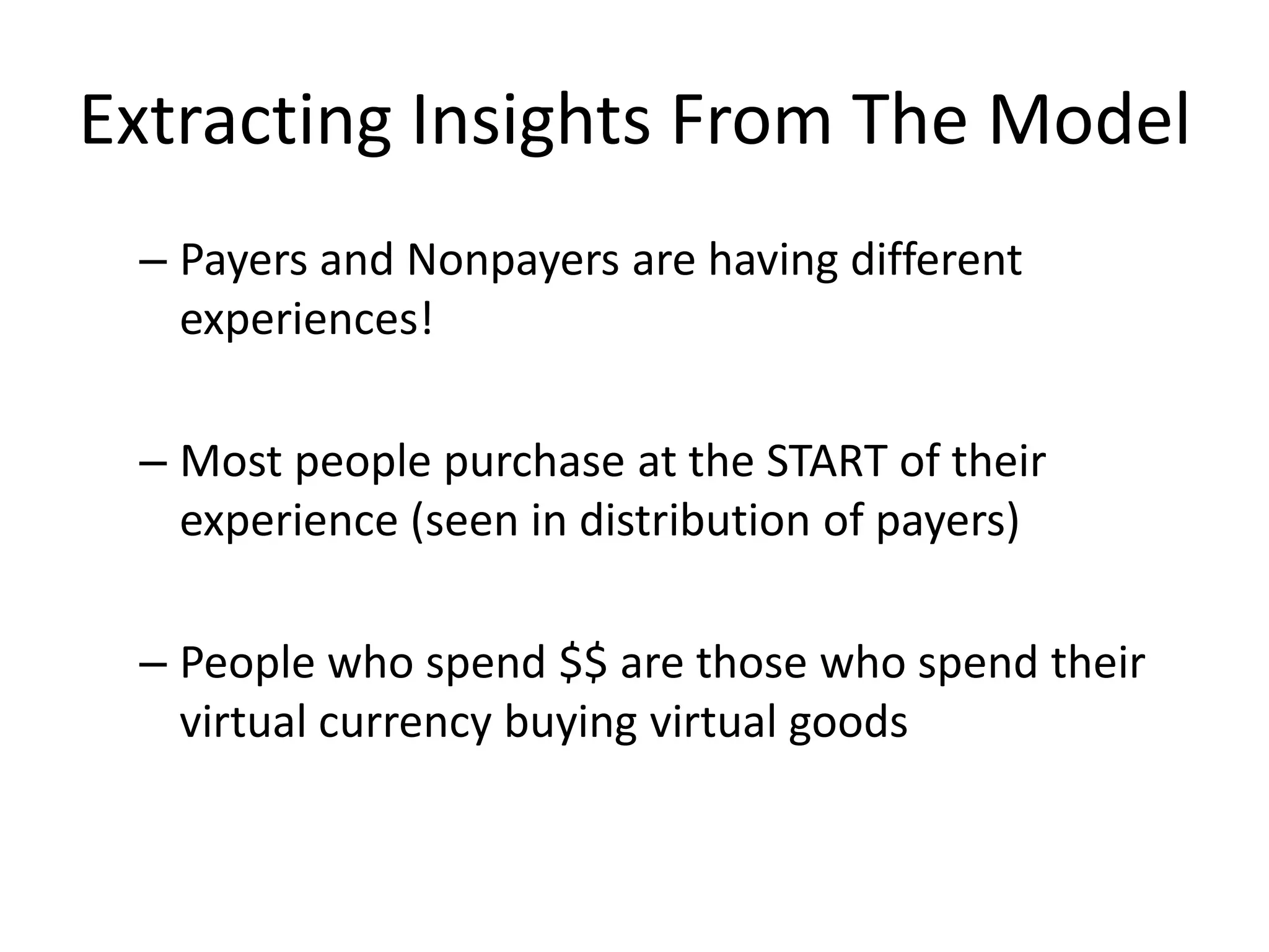 Ideas for what features seperated nonpaying users from paying users?