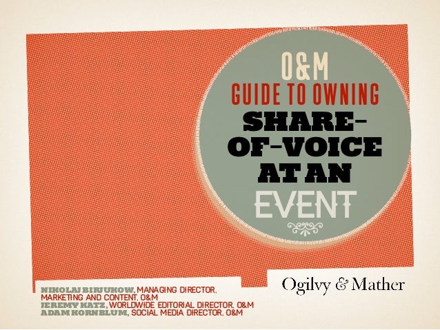 O&M Guide to Owning Share of-Voice at an Event