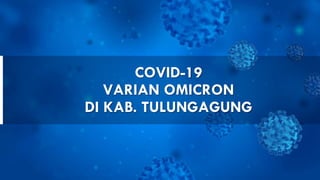 COVID-19
VARIAN OMICRON
DI KAB. TULUNGAGUNG
 