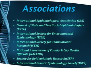 Conference on Epidemiology | PPT | Genetics | Science