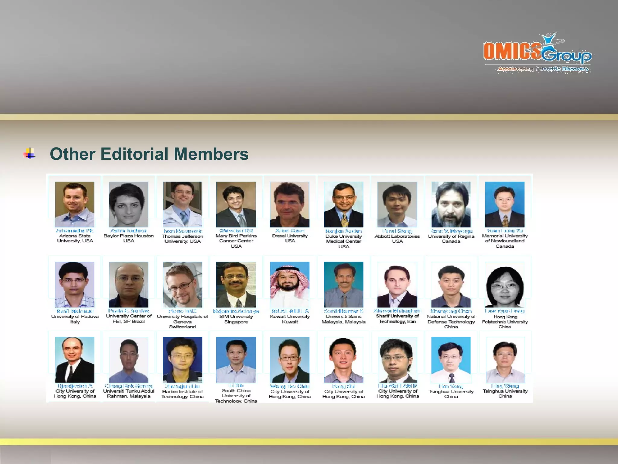 Other Editorial Members
 