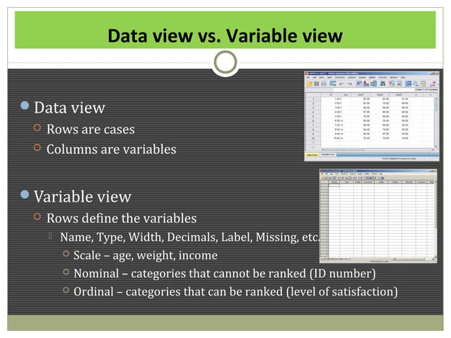introduction to spss