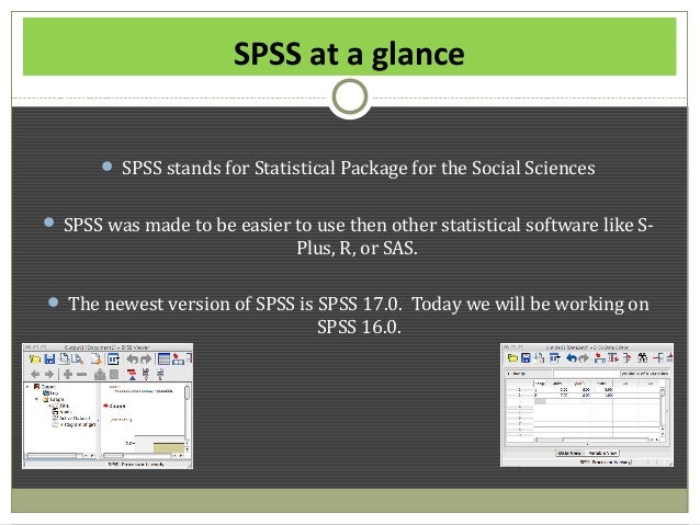 spss stands for