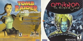 Omikron  the nomad soul manual ntsc dreamcast
