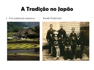 A Tradição no JapãoCasa tradicional camponesa              Família Tradicional