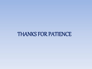 THANKS FOR PATIENCE
 