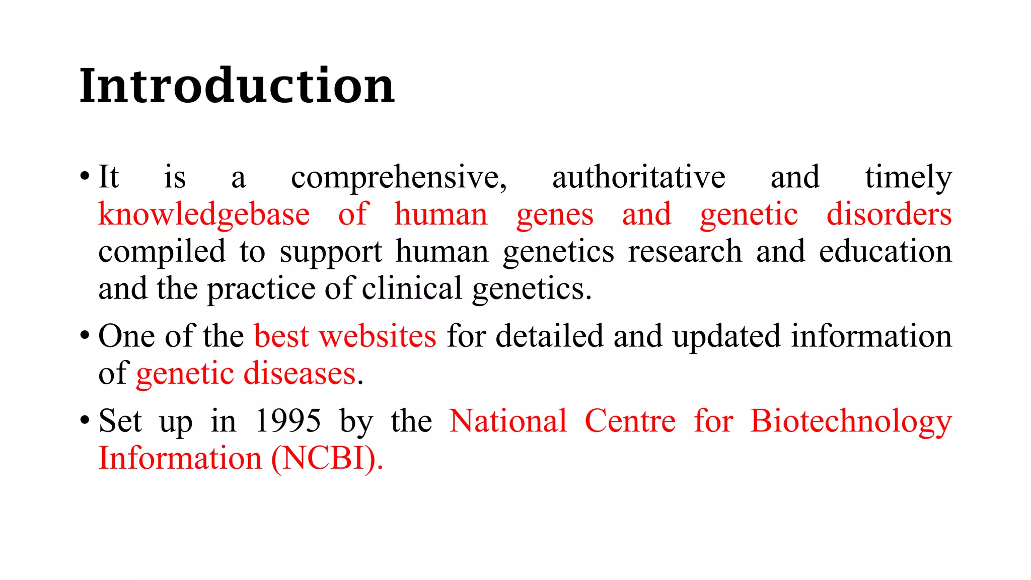 OMIM- Online Mendelian Inheritance in Man | PDF