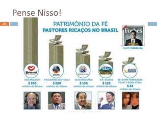 Pense Nisso!
Pr. Moisés Sampaio de Paula
28
 
