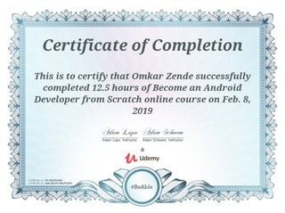 Android certificate