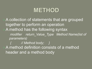 java Method Overloading | PPT
