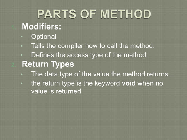 java Method Overloading | PPT