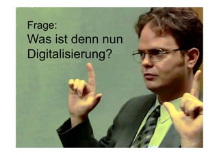 2
Fachhochschule des Mittelstands(FHM)
OMKB 2017 2© Prof. Dr.-Ing. Manfred Leisenberg
Was ist Online-Marketing?
Kommunikations- &
Werbeaktivitäten
Über stationäre &
mobile Netze
Um Zielgruppen
effizient zu
erreichen
Frage:
Was ist denn nun
Digitalisierung?
 