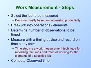 Techqiues Work Measurement Tutorial Om lect 08(r0-june-08)_basics of work study_work measurement_mms_bharti ...