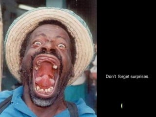 Gator Don’t  forget surprises. 