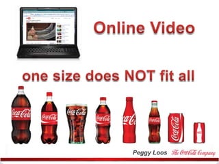 Online Video one size does NOT fit all Peggy Loos 