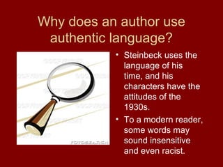 Authentic Language Examples Omm intro pp | PPT