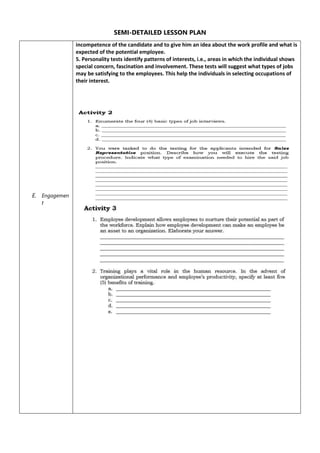 organizational management lesson plan modules | DOCX