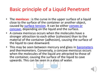 Liquid Penetrant Testing L-III presentation prepared by MAHESH PANDIT ...