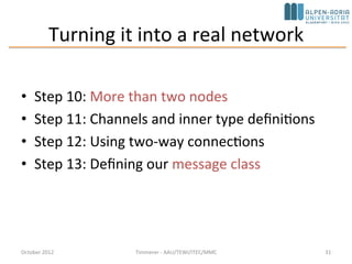 October 2015 C. Timmerer - AAU/TEWI/ITEC/MMC 31
 