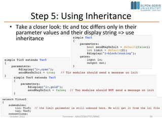 Step 5: Using Inheritance
October 2015 C. Timmerer - AAU/TEWI/ITEC/MMC 24
• Take a closer look: tic and toc differs only i...