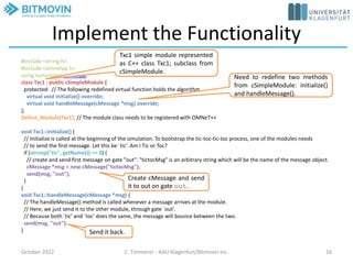 An Introduction to OMNeT++ 6.0 | PPTX