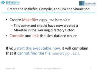 Executable Compiler Make File An Introduction to OMNeT++ 6.0 | PPTX