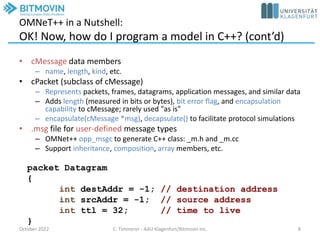 An Introduction to OMNeT++ 6.0 | PPTX