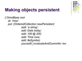 OmniBase Object Database | PPT