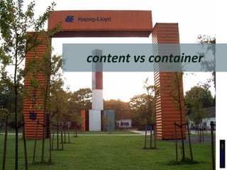 content vs container<br />flickr: Container Art II<br />