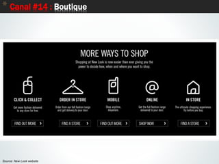 76
* Canal #14 : Boutique
Source: New Look website
 