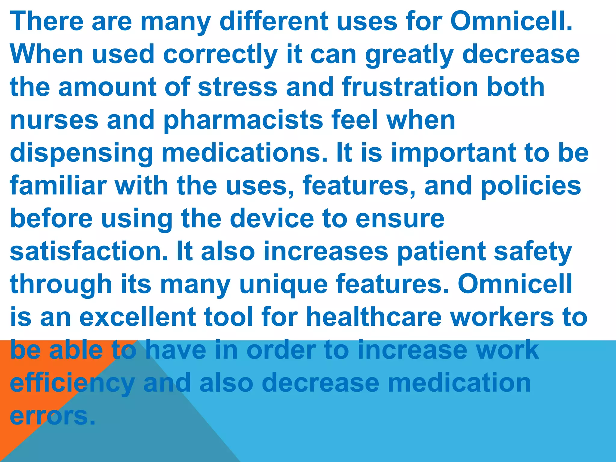 BENEFITImprove patient safety